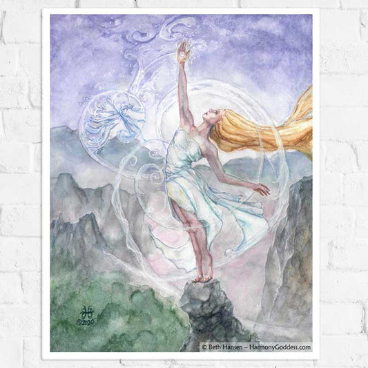 Air Mother Goddess Art Print